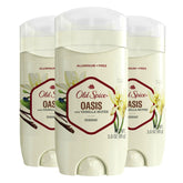 Old Spice Aluminum Free Deodorant for Men, 48 Hr Odor Protection, Oasis with Vanilla, 3oz (Pack of 3)