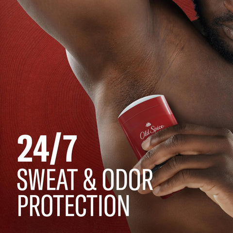 Old Spice Antiperspirant Deodorant for Men, 24/7 Sweat & Odor Protection, 24/7 Lasting Freshness, Invisible Solid, Swagger with Cedarwood Scent, 2.6 oz (Pack of 2)