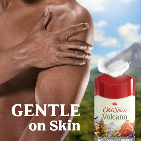 Old Spice Men's Antiperspirant & Deodorant Volcano with Charcoal, 48 Hr Odor Protection, 2.6oz (Pack of 3)